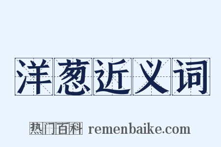 洋葱近义词是什么意思的图片